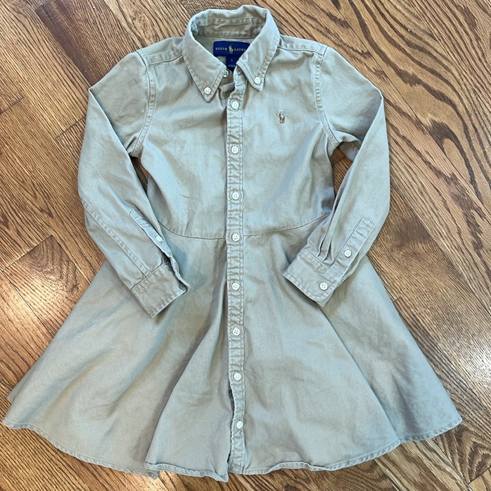 Ralph Lauren Kids Dress in Light Tan